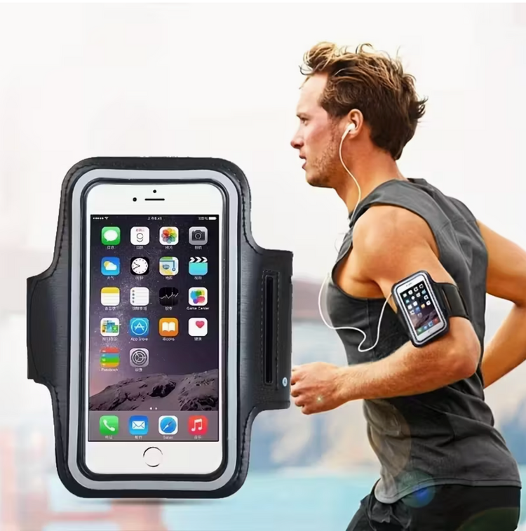 Outdoor Sports Phone Holder – Adjustable 5.5-Inch Arm Strap for Gym, Cycling & Running | Compatible with Samsung & iPhone Devices