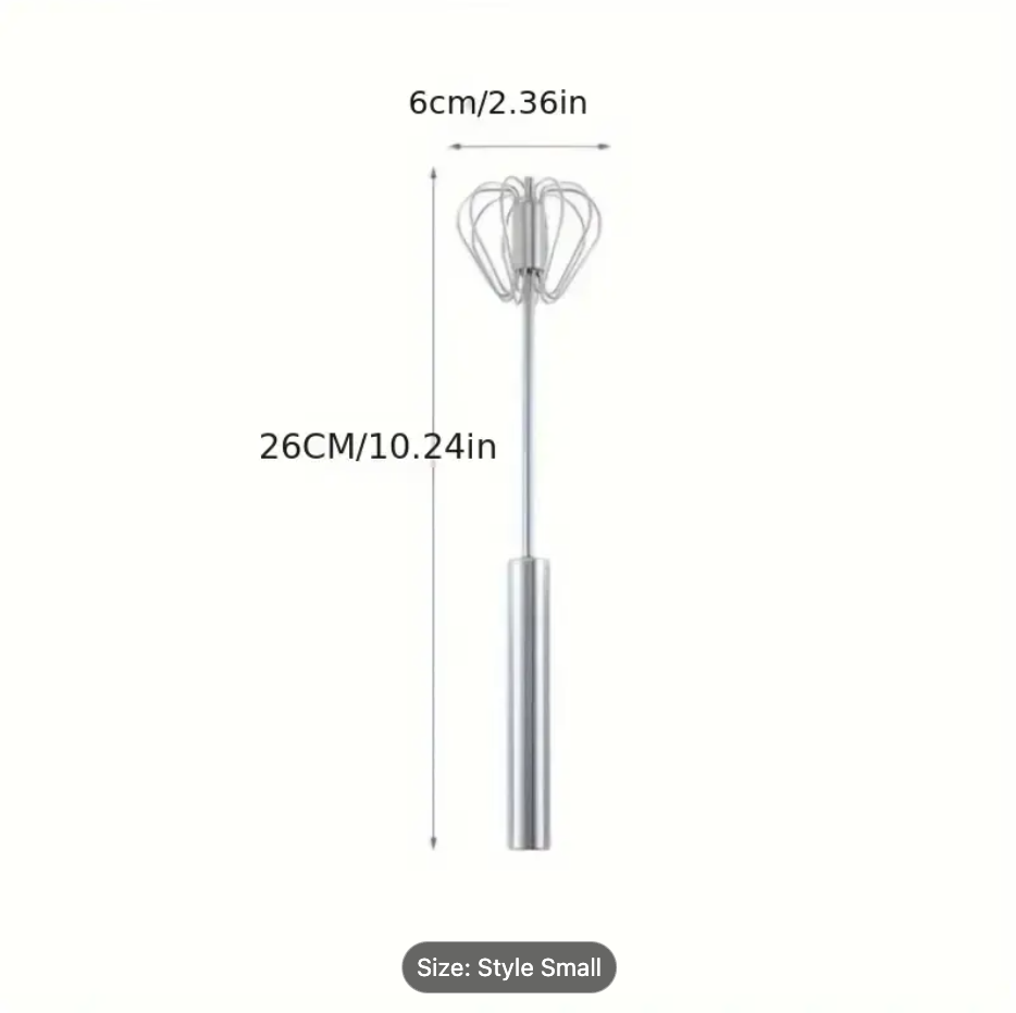 Stainless Steel Hand Whisk & Milk Frother for Baking and Eggs