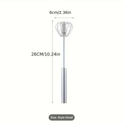 Stainless Steel Hand Whisk & Milk Frother for Baking and Eggs