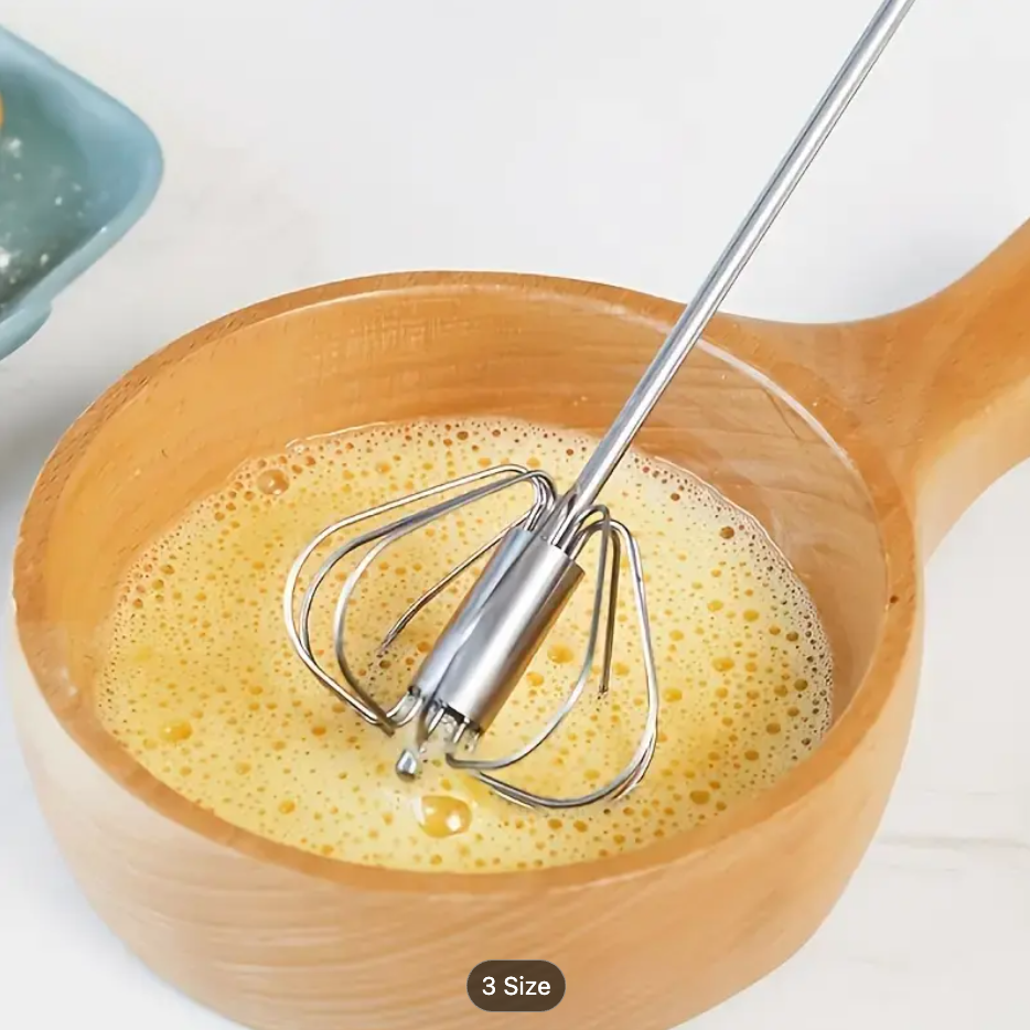 Stainless Steel Hand Whisk & Milk Frother for Baking and Eggs