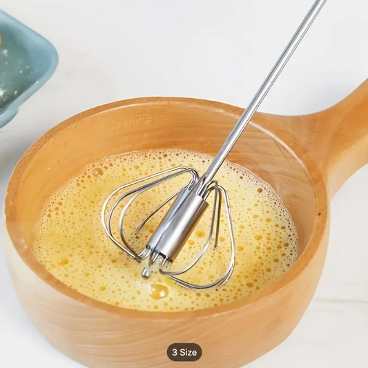 Stainless Steel Hand Whisk & Milk Frother for Baking and Eggs