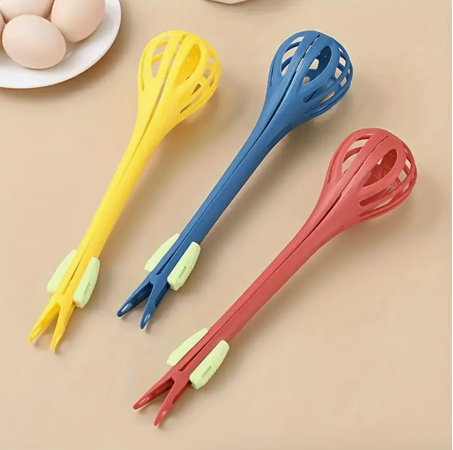 2-in-1 Manual Egg Beater & Handheld Blender for Kitchen