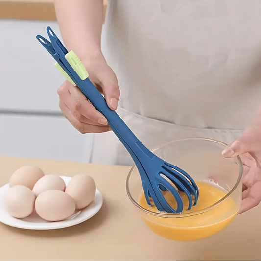 2-in-1 Manual Egg Beater & Handheld Blender for Kitchen