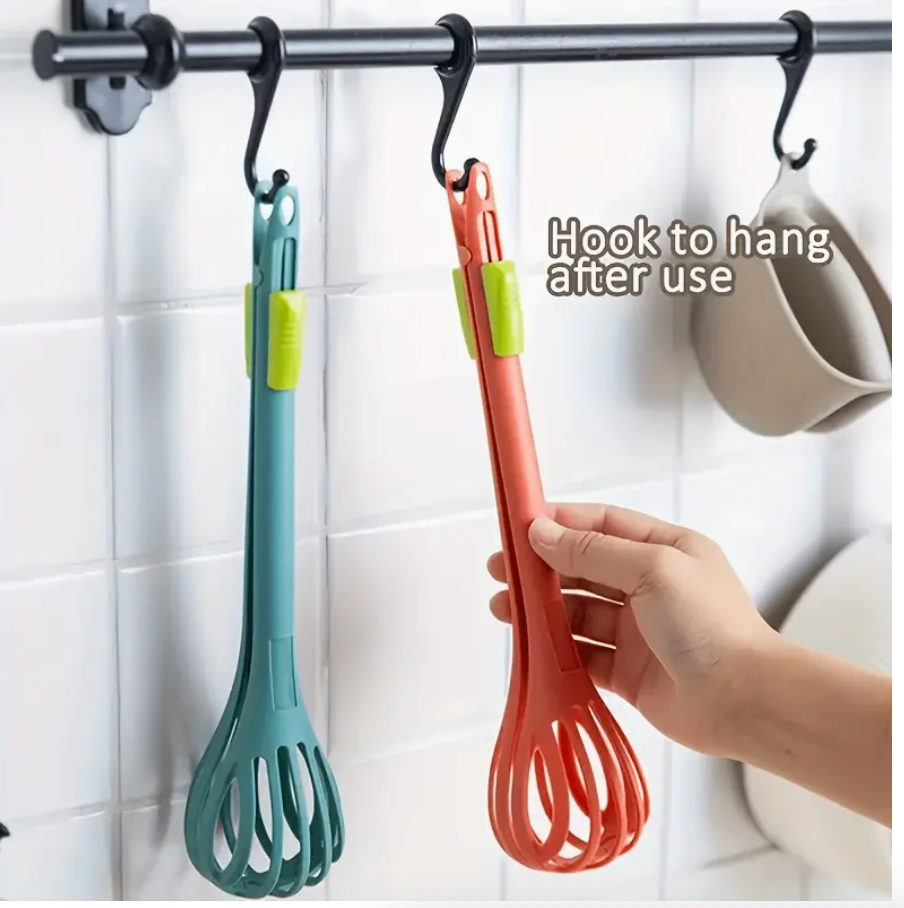 2-in-1 Manual Egg Beater & Handheld Blender for Kitchen