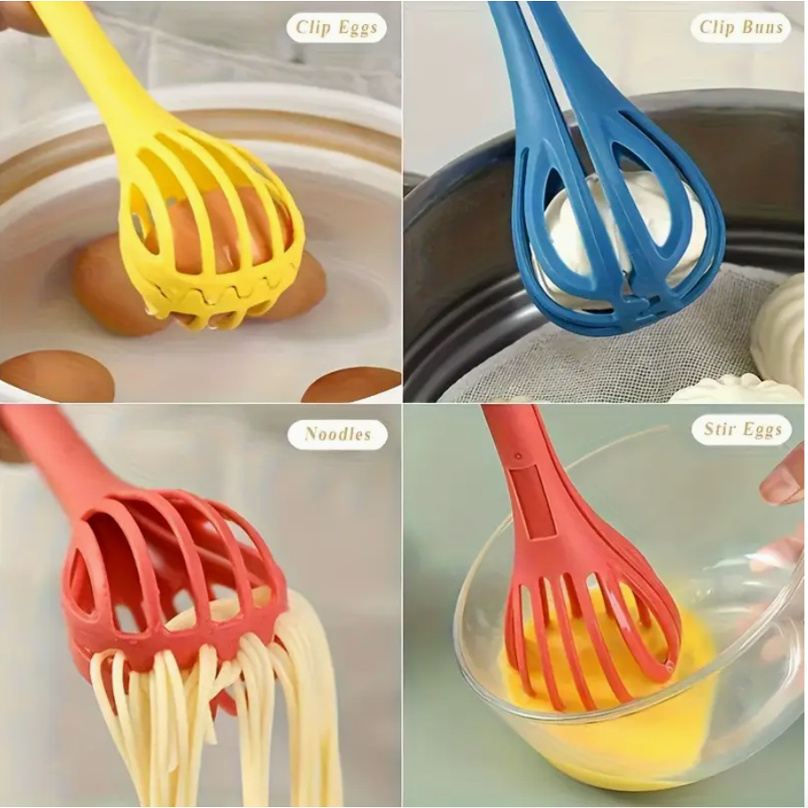 2-in-1 Manual Egg Beater & Handheld Blender for Kitchen
