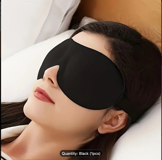3D Sleep Mask with Blackout Shade – Breathable Travel Eye Mask