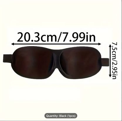 3D Sleep Mask with Blackout Shade – Breathable Travel Eye Mask