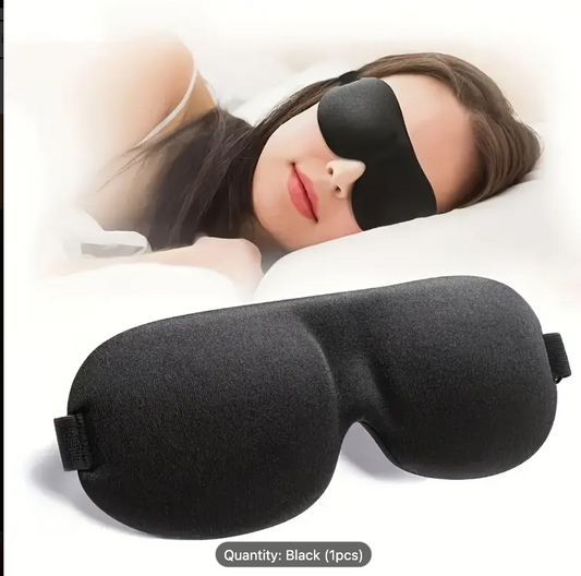 3D Sleep Mask with Blackout Shade – Breathable Travel Eye Mask