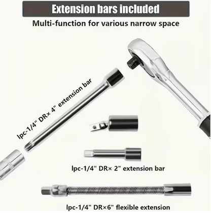 45PCS Heavy Duty Stainless Steel Tool Set – Complete Precision Repair Kit