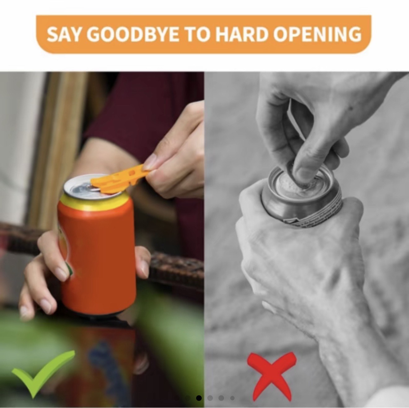 6-Piece Easy Open Can Opener & Drink Can Cover for Travel