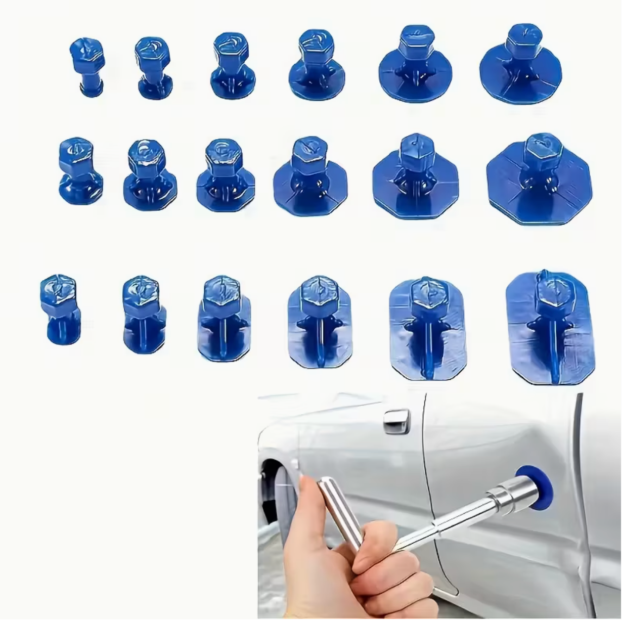 Car Dent Repair Kit – Suction Cup Puller with Buffer Pad