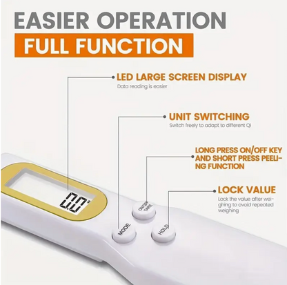 Digital Measuring Spoon Scale with LCD Display (0.1g–500g)