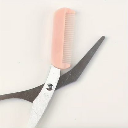 Eyebrow Trimmer with Built-In Comb – Stainless Steel Precision