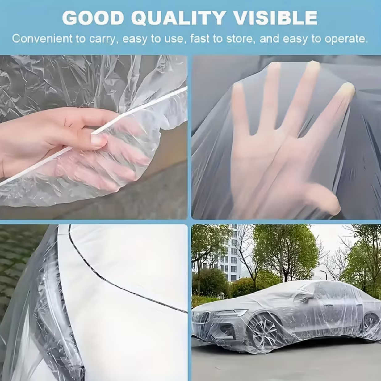 Transparent Car Cover – Full Coverage All-Season Protection