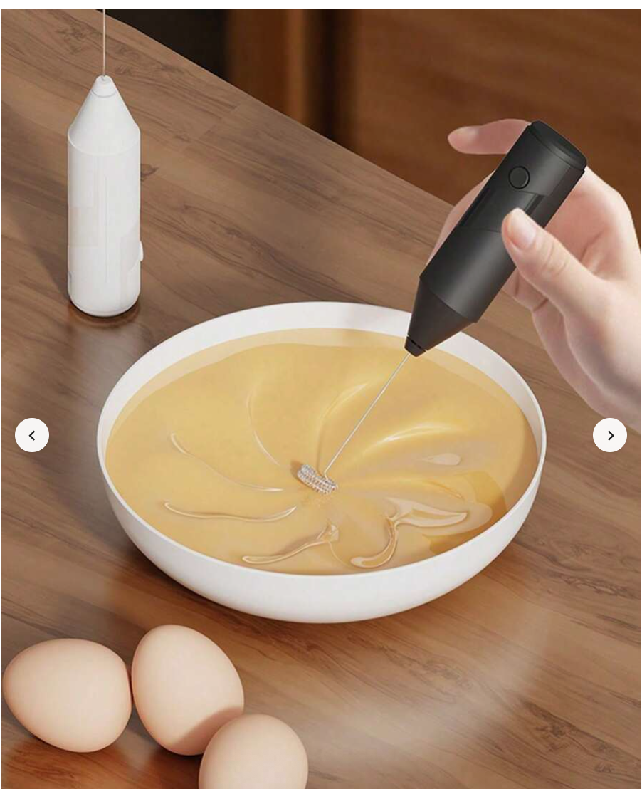 Portable Electric Milk Frother – Handheld Coffee & Latte Mixer