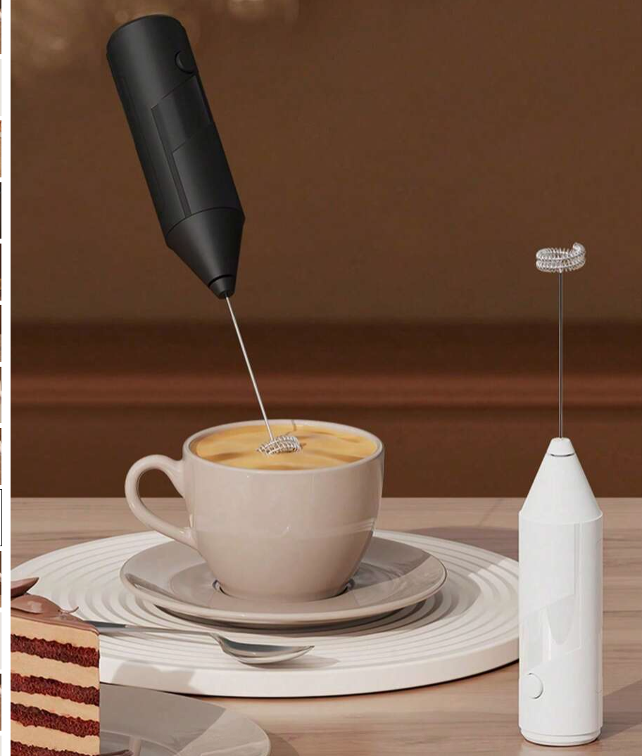 Portable Electric Milk Frother – Handheld Coffee & Latte Mixer